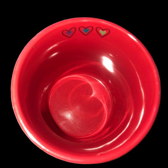 Souvenir of Greece Coffee Mug, Tall Cup, Red Lined w/Hearts - Picture 7 of 7